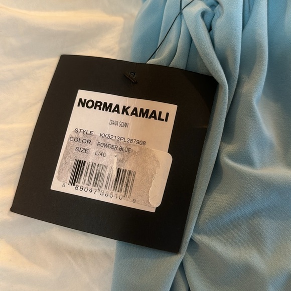 Norma Kamali Diana Gown BNWT Powder Blue - Picture 7 of 7